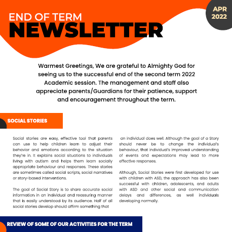 End of Term Newsletter – April 2022