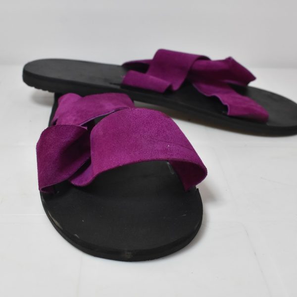Purple Nubuck Female Slip-on